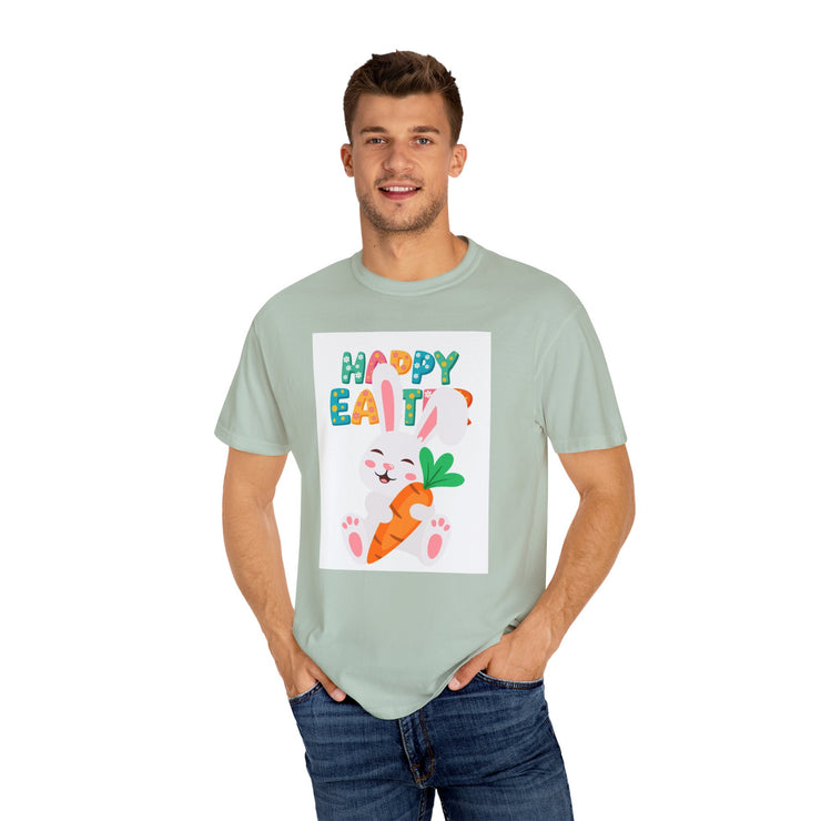 Happy Easter Bunny Unisex Garment-Dyed T-Shirt