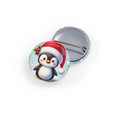 Button Pin-Christmas Penguin