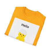 Cute Easter Peeps Unisex Softstyle T-Shirt - Hello Peeps Graphic Tee