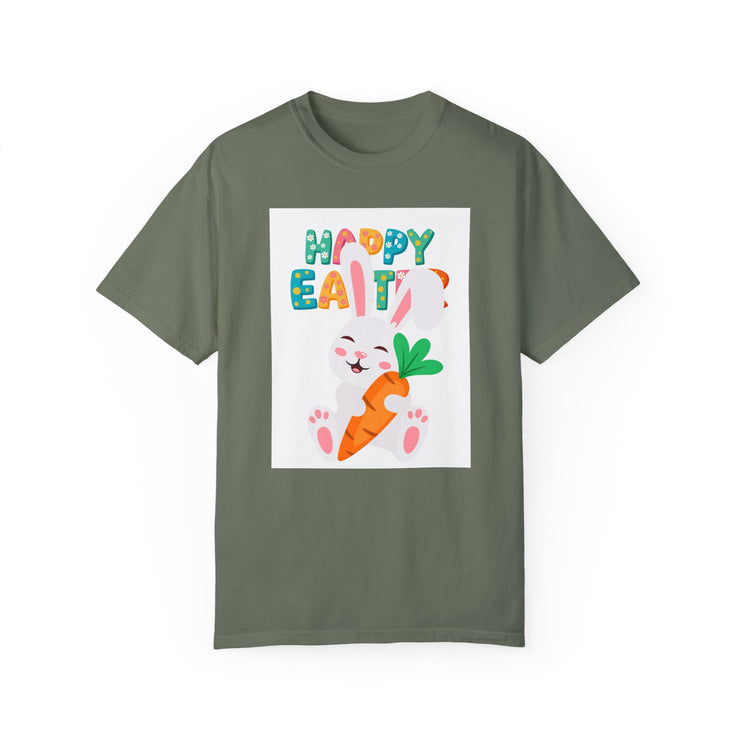 Happy Easter Bunny Unisex Garment-Dyed T-Shirt